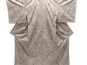 未使用品　花薬玉模様織り出し本場泥大島紬着物(5マルキ)